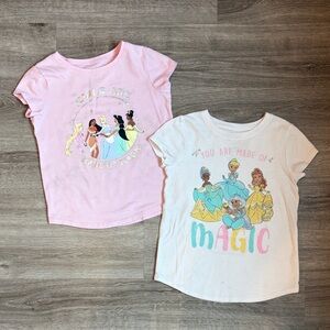 Disney princess girls short sleeve tees